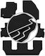 Carlux-Silber Autoteppiche Ford S-Max Mk1 Fl 7-Sitzer 2012-2015