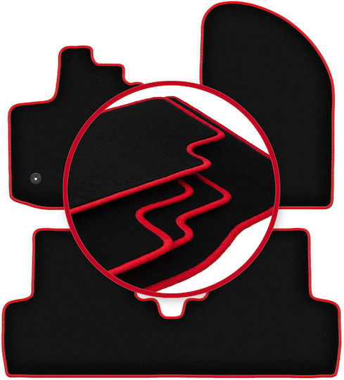 Carlux-red Car Mats Dacia Lodgy Minivan 2012