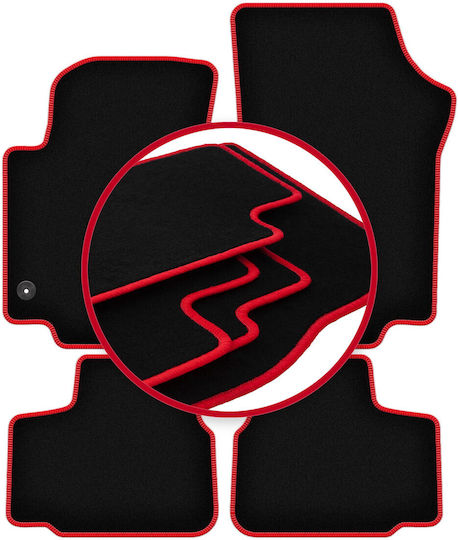 Carlux-red Car Mats Seat Mii Hatchback 2011