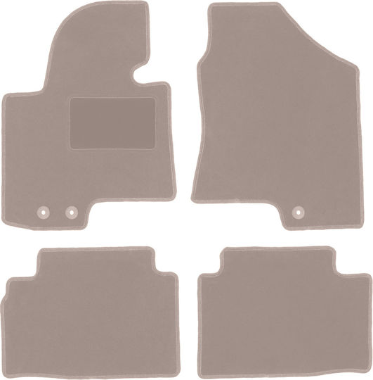 Beige Velvet Floor Mats Hyundai Ix35 Suv 2009-2015