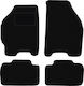 Black Velvet Car Mats Fiat Punto II Hatchback 1999-2010