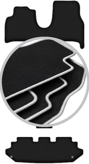 Covorașe auto Carlux-argintiu Fiat Ulysse II 7 locuri 2002-2010