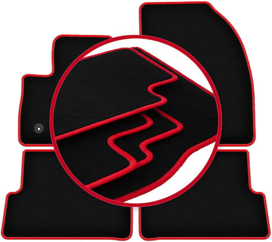 Carlux Red Car Mats for Ford C-Max Mk2 Minivan 2011-2015