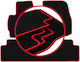 Carlux-red Car Mats Mazda 5 I Minivan 2005-2010