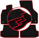 Carlux Red Car Floor Mats for Audi A3 8V Hatchback 5-Door Cabriolet 2012