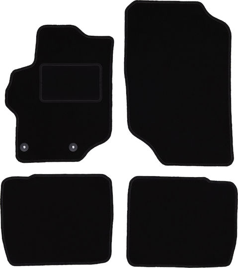 Black Velvet Car Mats Citroen C-Elysee Sedan 2012
