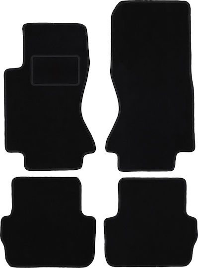 Black Velvet Floor Mats Jaguar S-type X204 Sedan 2002-2008