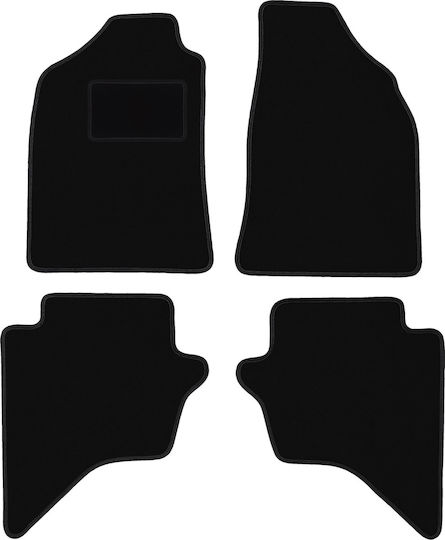Black Velvet Car Mats Ford Ranger Mk2 Pickup 2007-2012