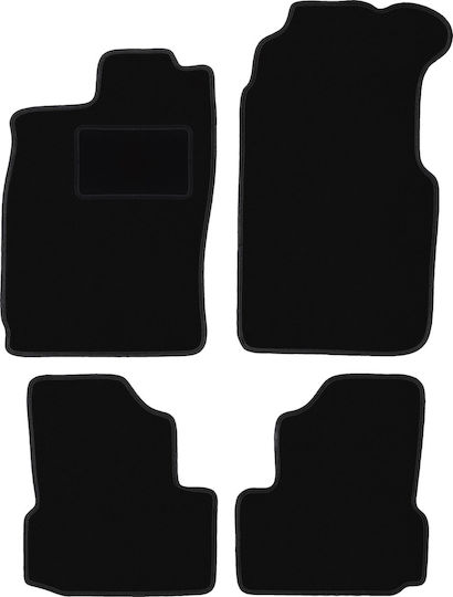 Black Velvet Floor Mats Saab 900 Ii Cabrio 1994-1995