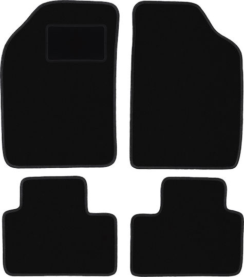 Black Velvet Floor Mats Lancia Ypsilon I Hatchback 1996-2003