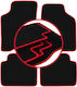 Carlux Red Car Mats Kia Sephia II Sedan 1997-2001