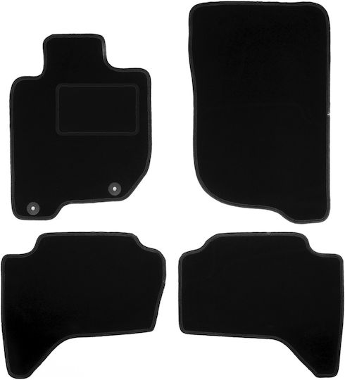 Covorașe catifea negre Mitsubishi L200 IV Pickup 2006-2015
