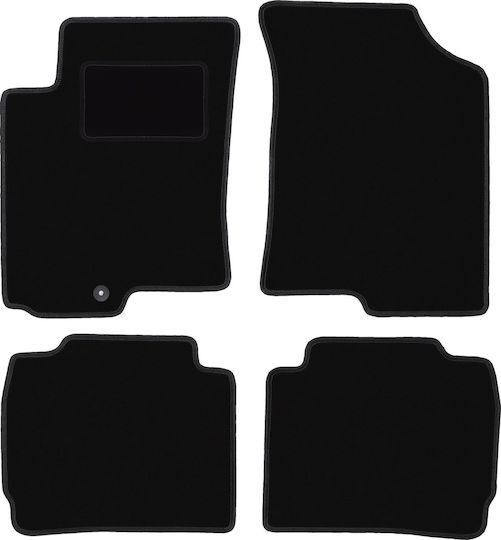Schwarze Samt-Fußmatten Kia Cerato Hatchback Limousine 2004-2008