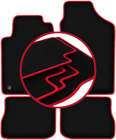 Carlux-red Car Mats Peugeot 605 Sedan 1989-1999