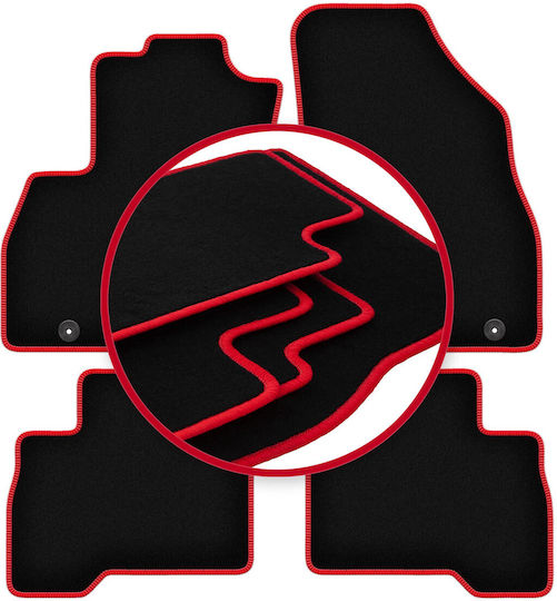 Carlux-red Car Mats Peugeot Bipper Kombivan Tepee 2007-2017