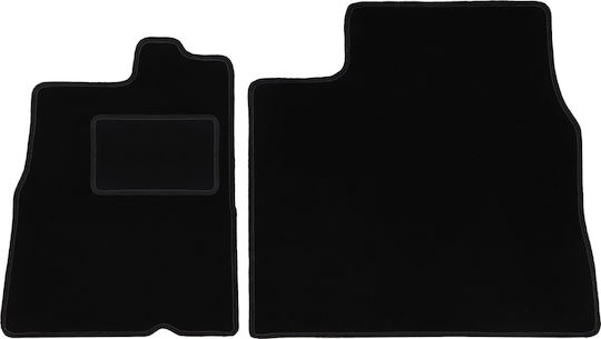 Schwarze Samt-Fußmatten Citroen Jumper I Van 1994-2006