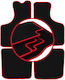Carlux-rote Autoteppiche Skoda 105 120 130 Limousine 1976-1990
