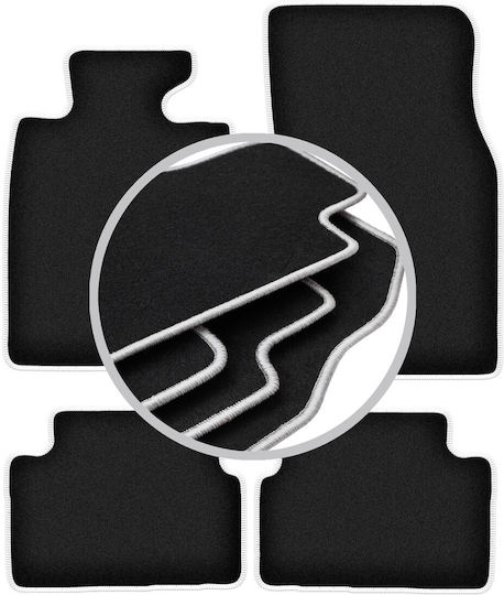 Carlux-silver Car Mats Mini Clubman R55 Hatchback 2006