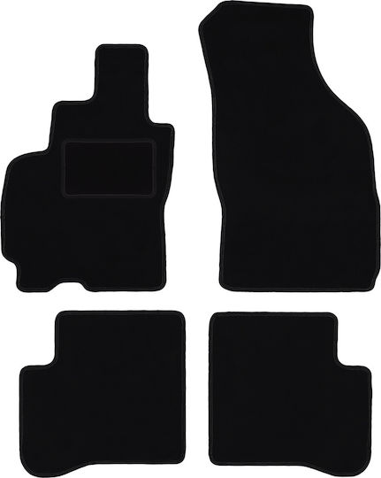 Schwarze Velours-Fußmatten Hyundai Atos Hatchback 1997-2008