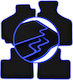 Covorașe auto Carlux-albastru Suzuki Ignis I Hatchback 2001-2008