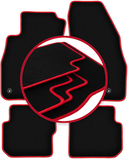 Carlux Red Car Floor Mats Alfa Romeo Mito Hatchback 2008-2019