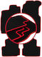 Carlux-red Car Floor Mats Saab 900 Ii Cabrio 1994-1995