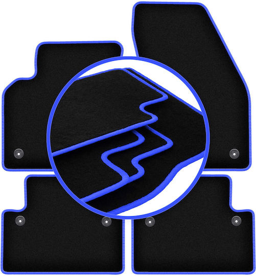 Carlux Blue Car Mats Volvo S40 II Sedan 2004-2012