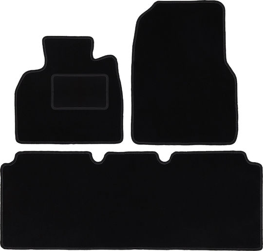 Covorașe de podea din catifea neagră Renault Grand Espace IV Minivan 2002-2014