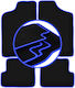 Carlux-blue Car Mats Fiat Cinquecento Hatchback 1991-1998