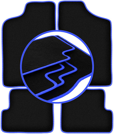 Carlux-blue Car Mats Fiat Cinquecento Hatchback 1991-1998