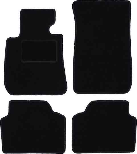 Covorașe de podea din catifea neagră Bmw 3 E90 Sedan 2004-2011