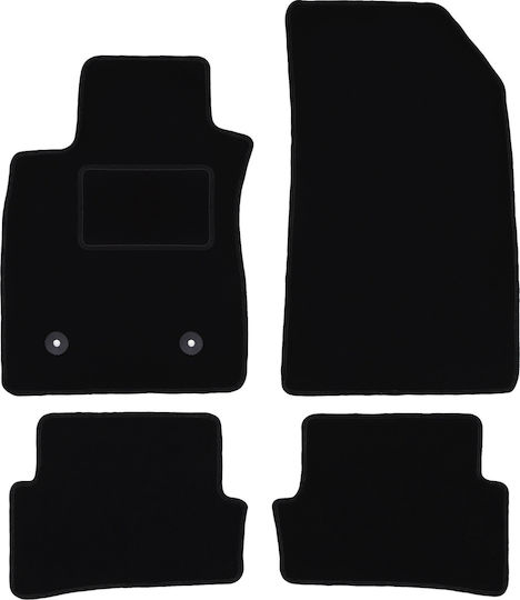 Black Velvet Floor Mats Renault Thalia Ii Sedan 2008-2013