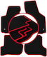Carlux-red Car Floor Mats Seat Leon Ii Hatchback 2005-2012