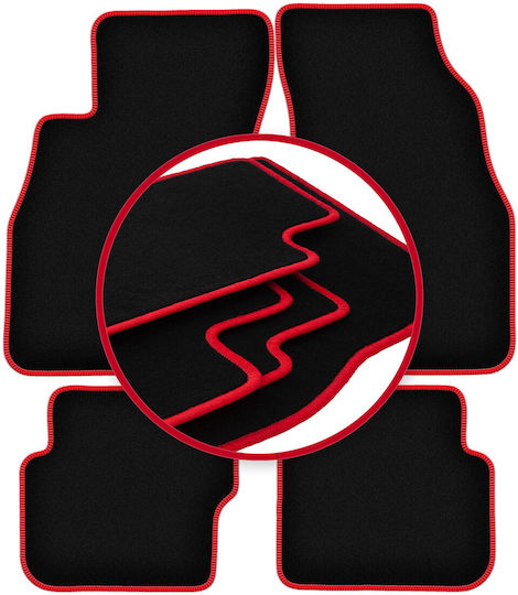 Carlux-rote Fußmatten Fiat Punto Evo Hatchback 2009-2012