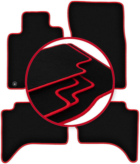 Carlux Red Car Mats for Fiat Fullback Off-road 2015