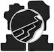 Carlux Silver Car Mats Peugeot 1007 Minivan 2004-2009