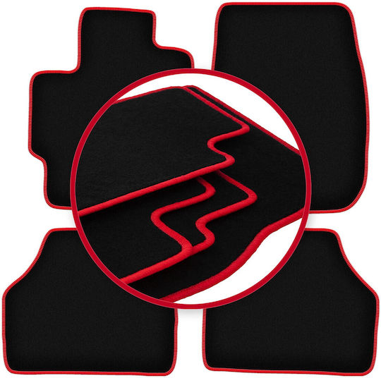 Carlux-red Car Mats Mazda Premacy I Minivan 1999-2005