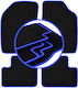 Carlux-blue Car Mats Lancia Ypsilon I Hatchback 1996-2003