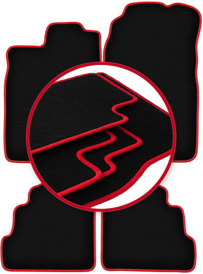 Carlux-red Car Mats Saab 900 Ii Hatchback Liftback 1994-1998