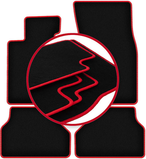 Carlux-red Car Floor Mats Bmw 5 E60 Sedan 2003-2010