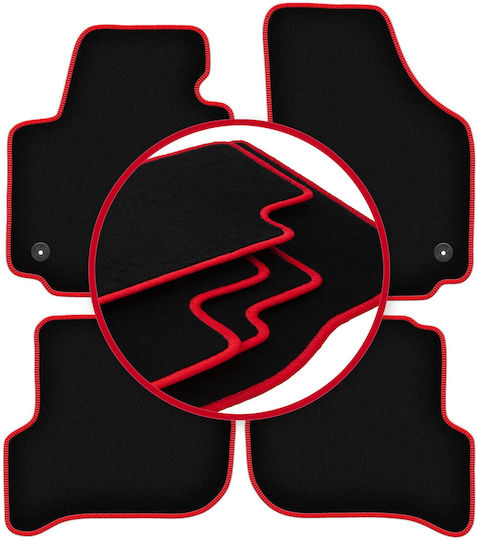 Carlux-rote Auto Fußmatten Seat Altea XL Minivan 08.2008-2015