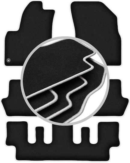 Carlux-Silber Autoteppiche Citroen C4 Grand Picasso 7-Sitzer 2006-2013