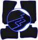 Carlux Blue Car Mats for Daihatsu Terios I SUV 1997-2005