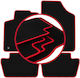 Carlux-red Car Mats Peugeot 307 Hatchback Estate Sw 2001-2009