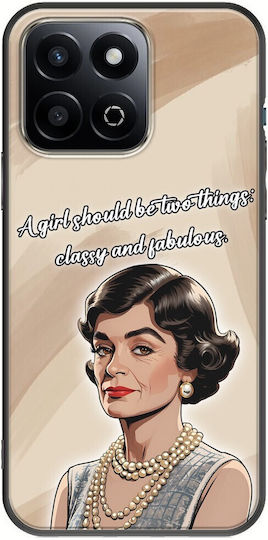Блестящи бизнес умове Coco Chanel Honor 200 Smart 5G черен TPU черен силикон