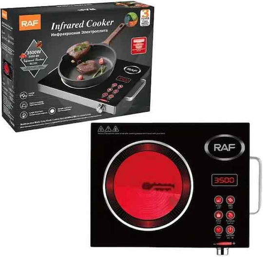 Raf Ceramic Countertop Single Burner Black
