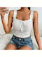 Γυναικείο Crop Top Λευκό
