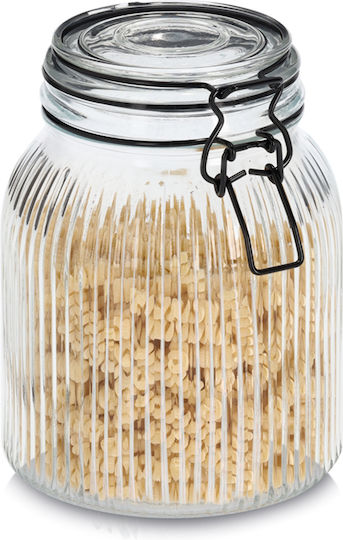 Vase Pasta with Airtight Lid Glass Transparent 1400ml