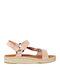 Women's Flat Sandals in Pink Color