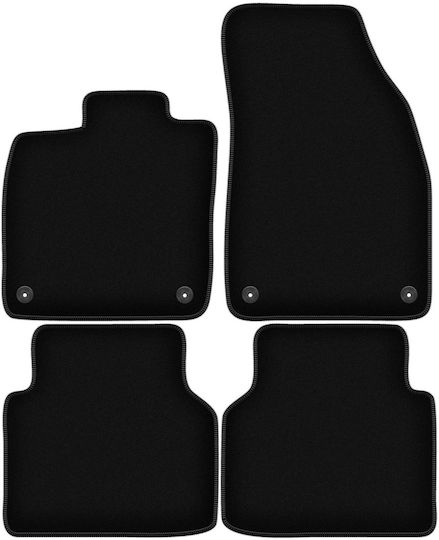 Basic Black Velvet Car Mats for Skoda Enyaq Iv Suv 2020